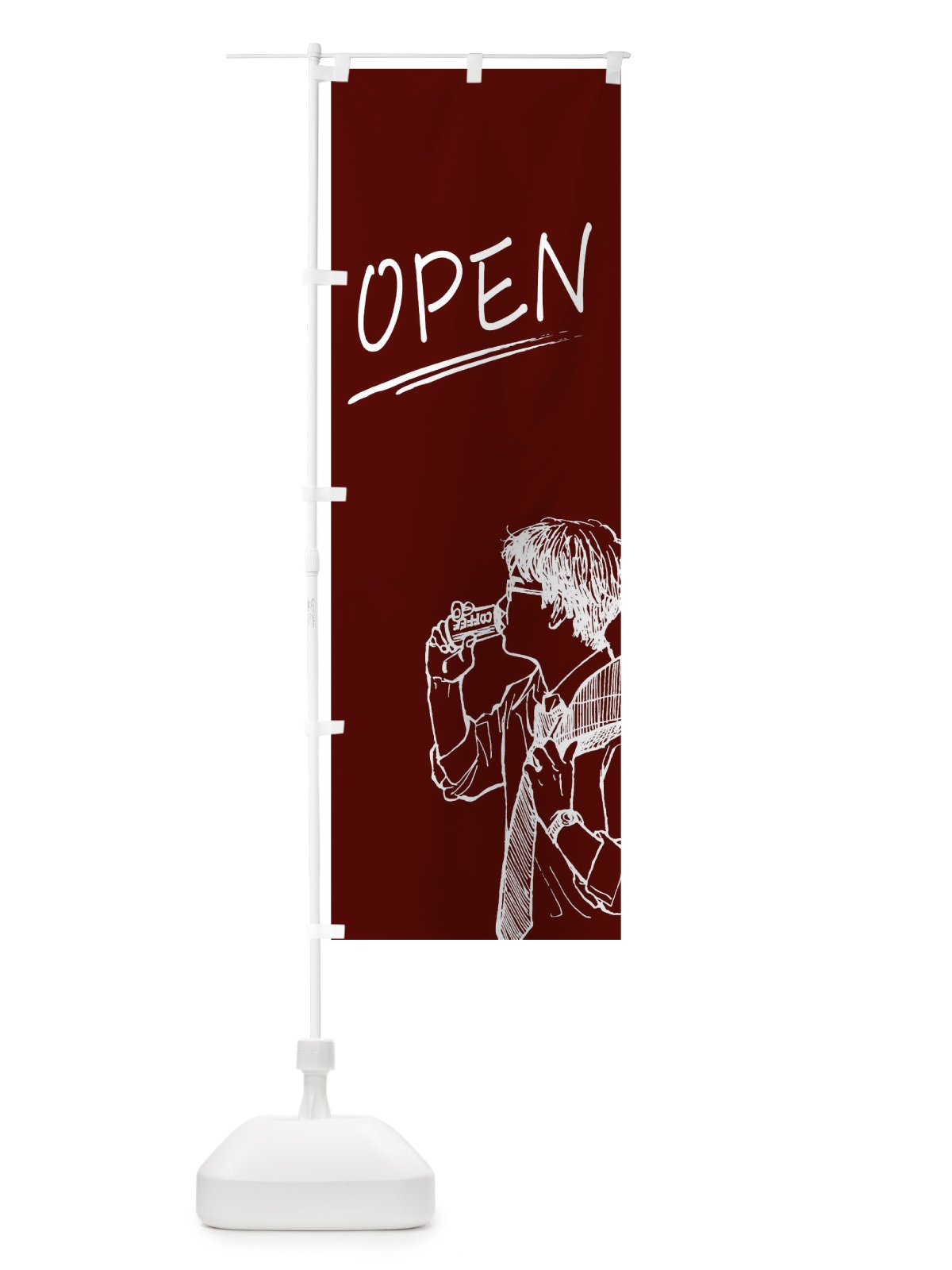 のぼり OPEN のぼり旗 05UP(デザイン【B】)