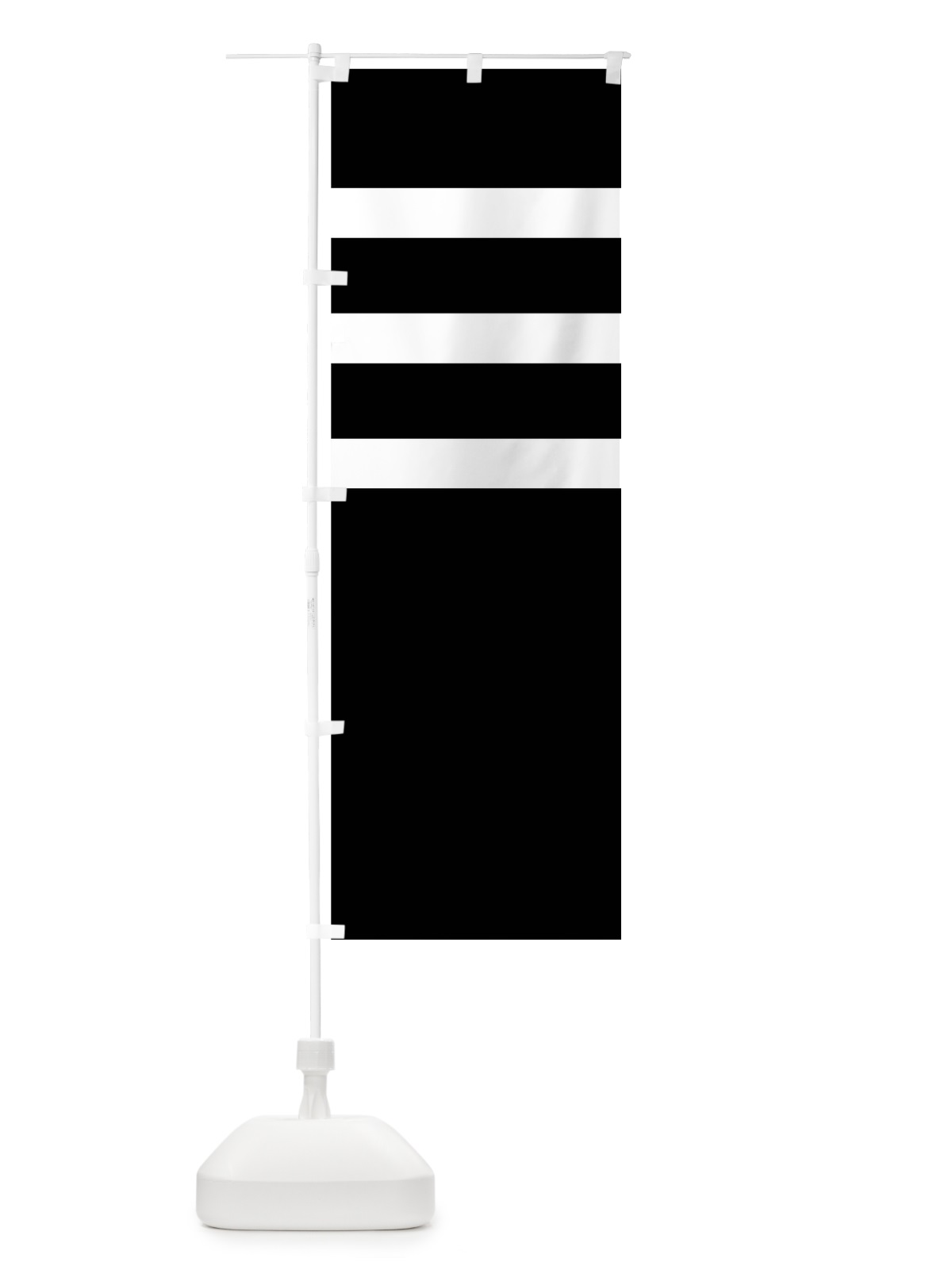 のぼり 白地に黒の三引両 のぼり旗 0UT6(デザイン【B】)
