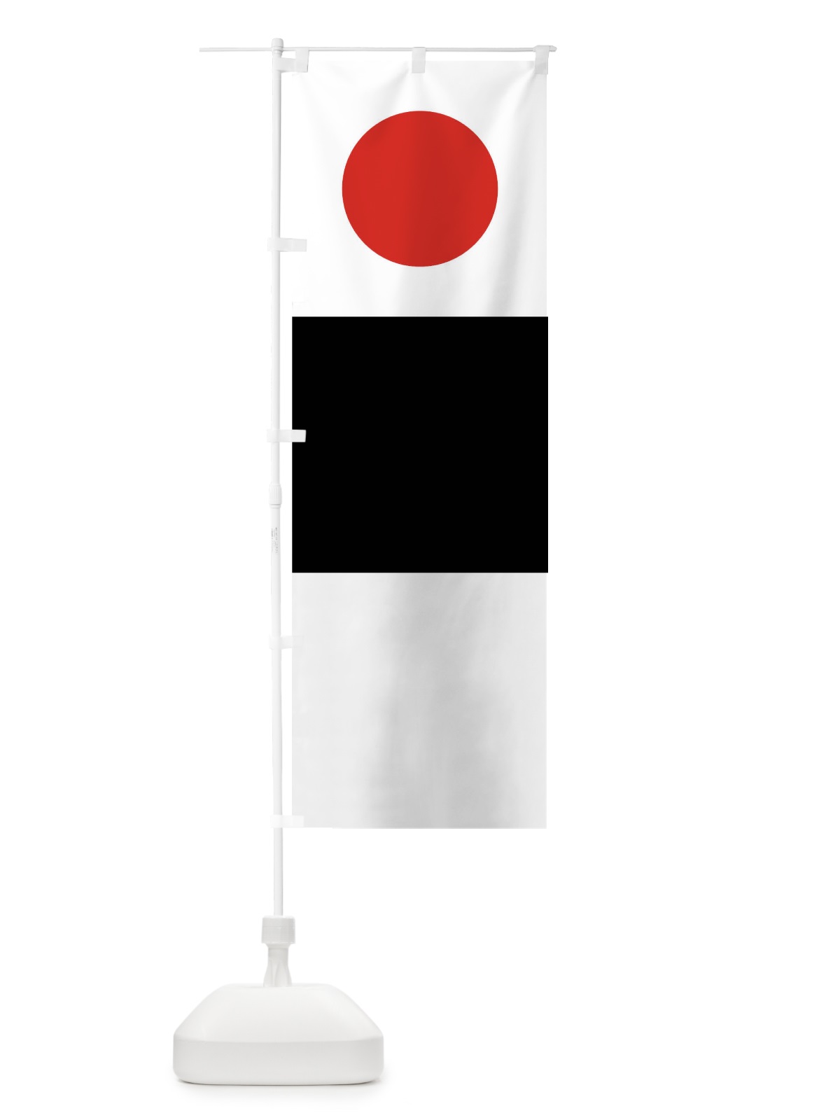 のぼり 白地胴黒に朱の丸池田輝澄旗指物 のぼり旗 0UY7(デザイン【A】)