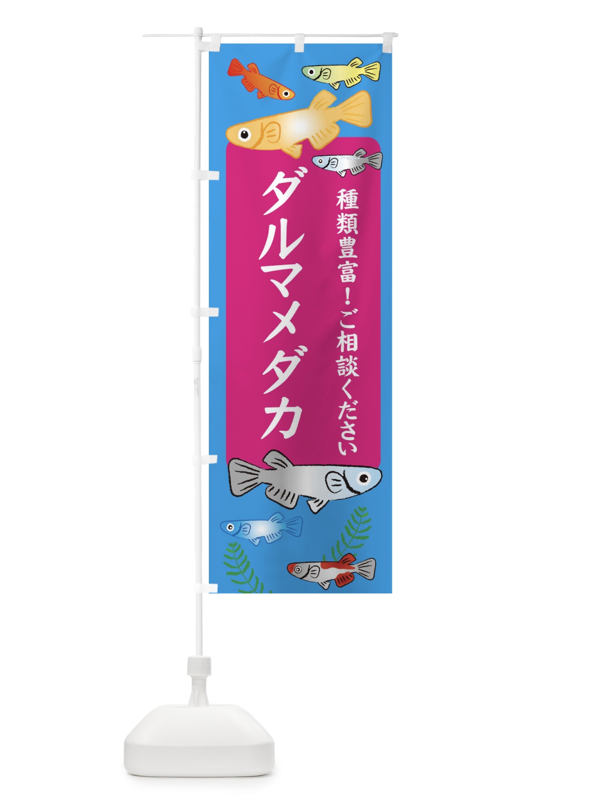 のぼり ダルマメダカ のぼり旗 30KP(デザイン【C】)