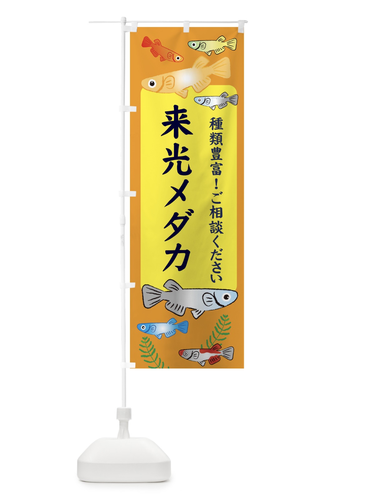 のぼり 来光メダカ のぼり旗 30L6(デザイン【B】)