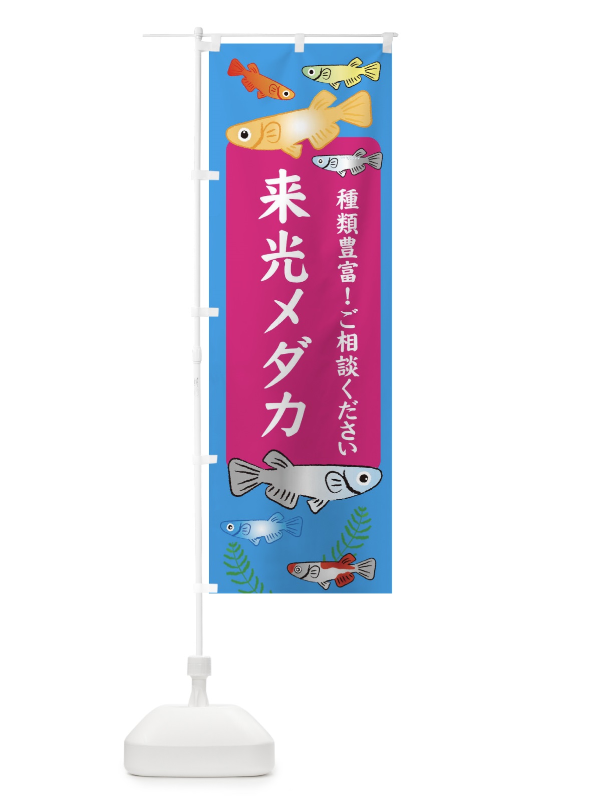 のぼり 来光メダカ のぼり旗 30L6(デザイン【C】)