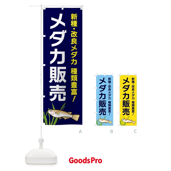 のぼり メダカ販売 のぼり旗 31Y4