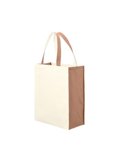 再生ＰＥＴユーティリティバッグコンビ（Ｌ）　ベージュ 6CAF