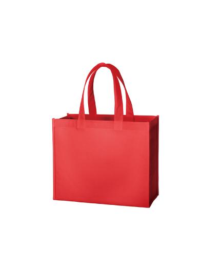 再生不織布スクエアトート　レッド 6CXF
