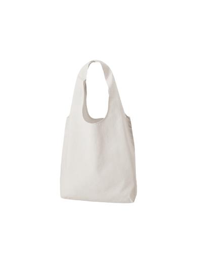 厚手コットンショルダーハンドルトート（Ｍ）　グレー 6J50