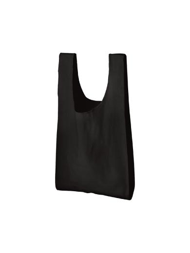 厚手コットンマルシェバッグ（Ｍ）　ブラック 6J55