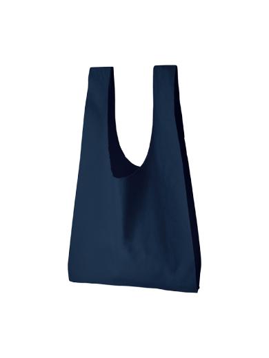 厚手コットンマルシェバッグ（Ｌ）　ネイビー 6J5A