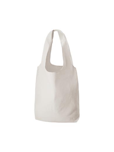 厚手コットンショルダーハンドルトート（Ｌ）　グレー 6J5E
