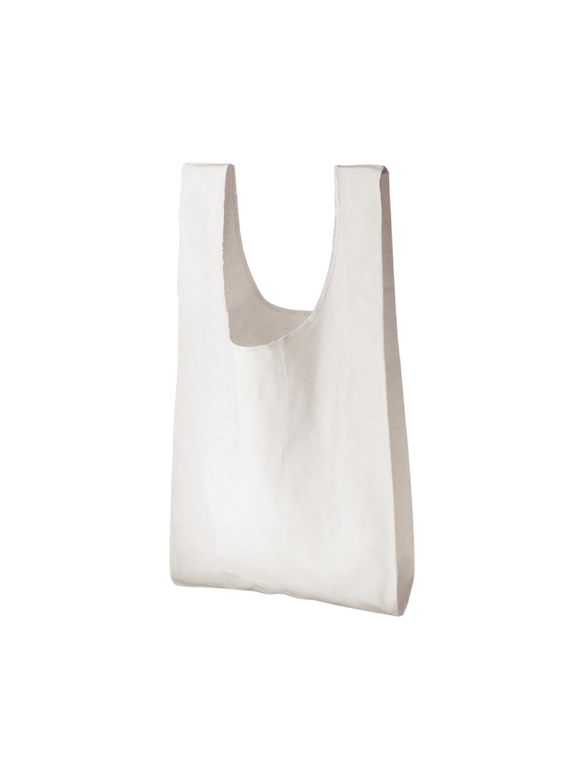 厚手コットンマルシェバッグ（Ｍ）　グレー 6J5P