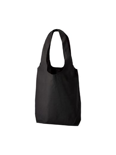 厚手コットンショルダーハンドルトート（Ｌ）　ブラック 6J5T