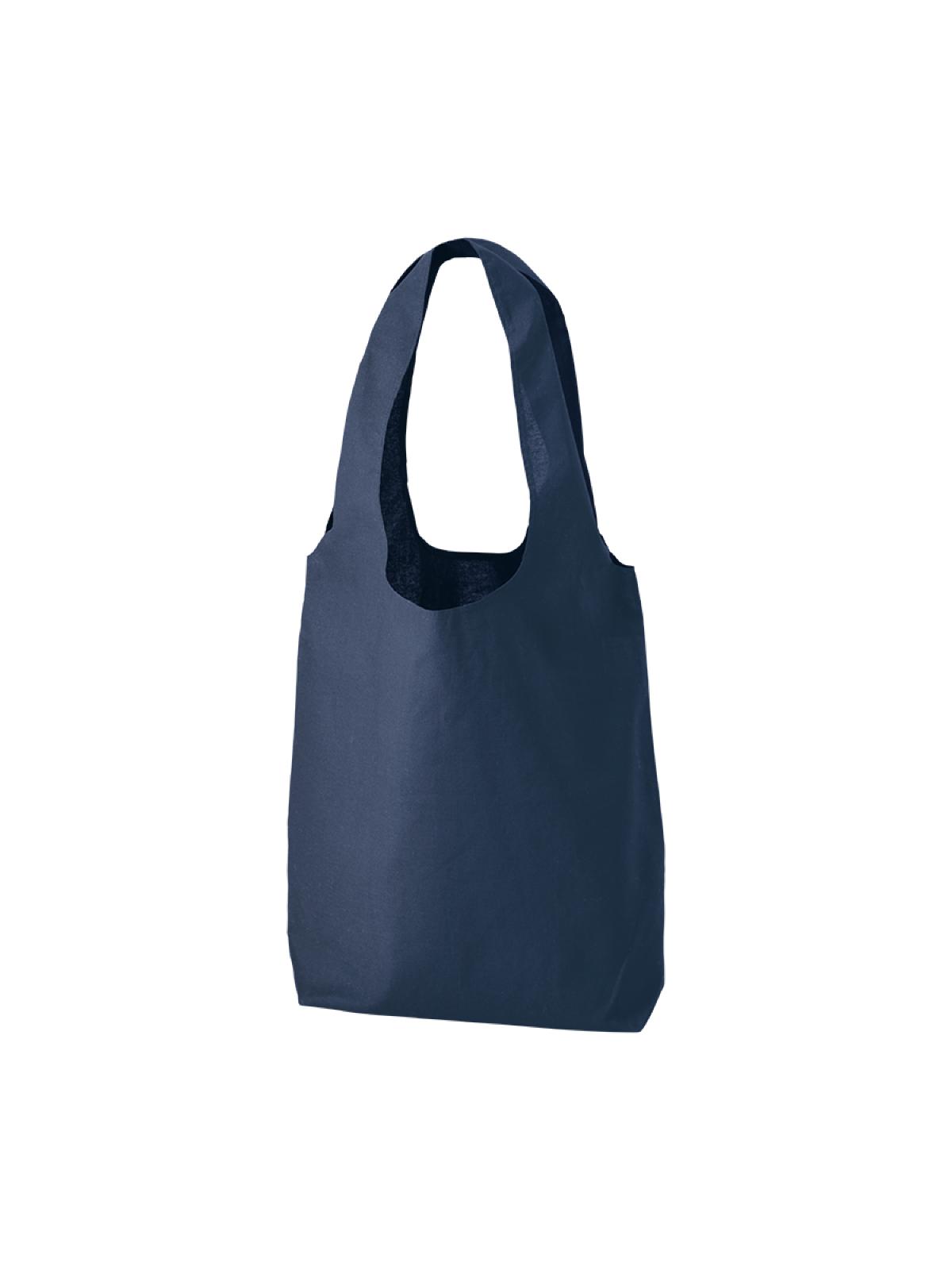 厚手コットンショルダーハンドルトート（Ｌ）　ネイビー 6J5Y
