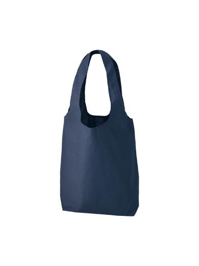 厚手コットンショルダーハンドルトート（Ｌ）　ネイビー 6J5Y