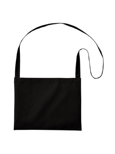 厚手コットンサコッシュ　ブラック 6J6G
