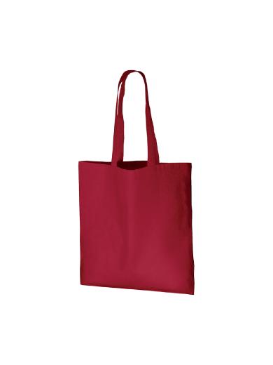 厚手コットンバッグ（Ｌ）　ワインレッド 6JH2