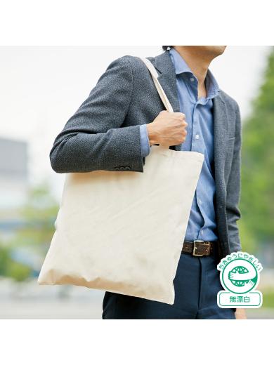 厚手コットンバッグ（Ｌ）ナチュラル 6JH3
