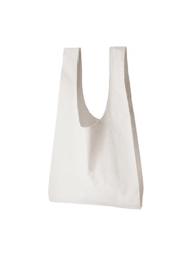 厚手コットンマルシェバッグ（Ｌ）　グレー 6JH4
