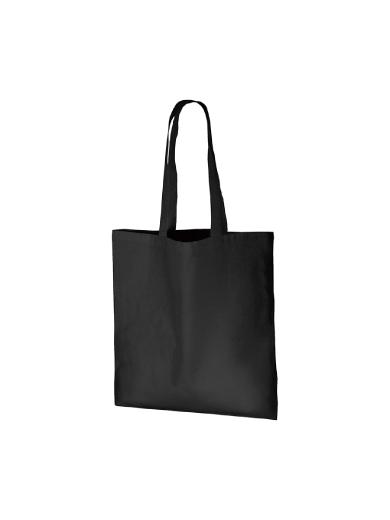 厚手コットンバッグ（Ｌ）　ブラック 6JHE