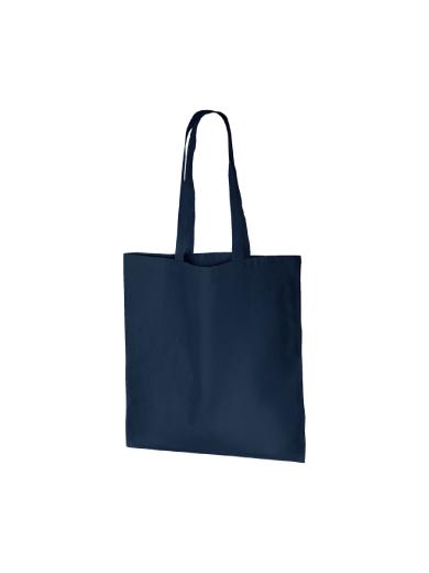 厚手コットンバッグ（Ｌ）　ネイビー 6JHF