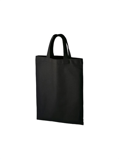 厚手コットンＡ４フラットトート　ブラック 6JHY