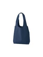 厚手コットンショルダーハンドルトート（Ｍ）　ネイビー
