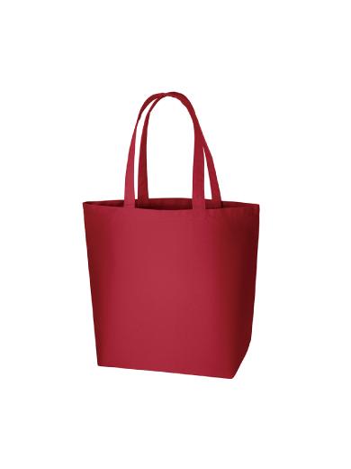 キャンバストート（Ｌ）　ワインレッド 6JUG