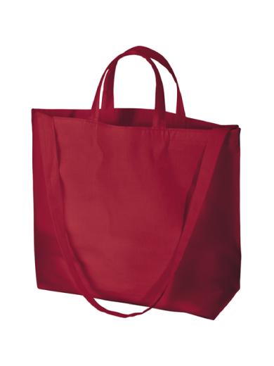 厚手コットンＷスタイルバッグ　ワインレッド 6JX3