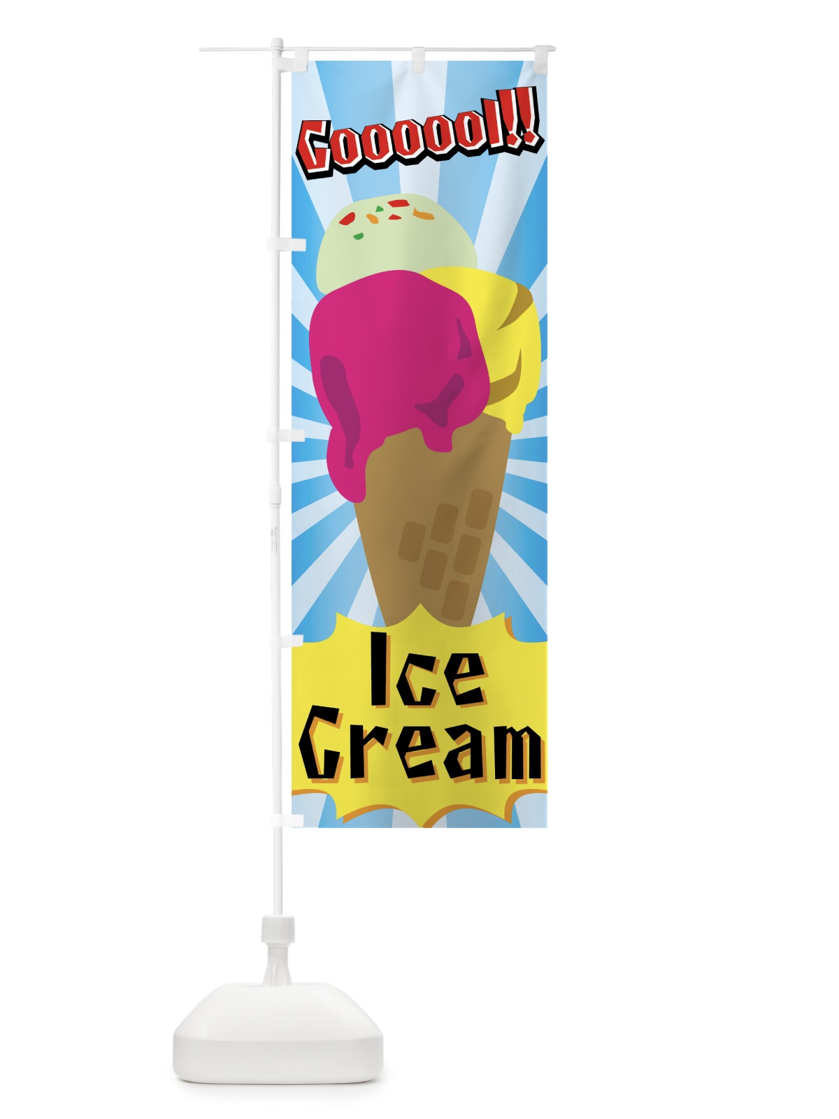 のぼり Ice Cream のぼり旗 72HX(デザイン【A】)