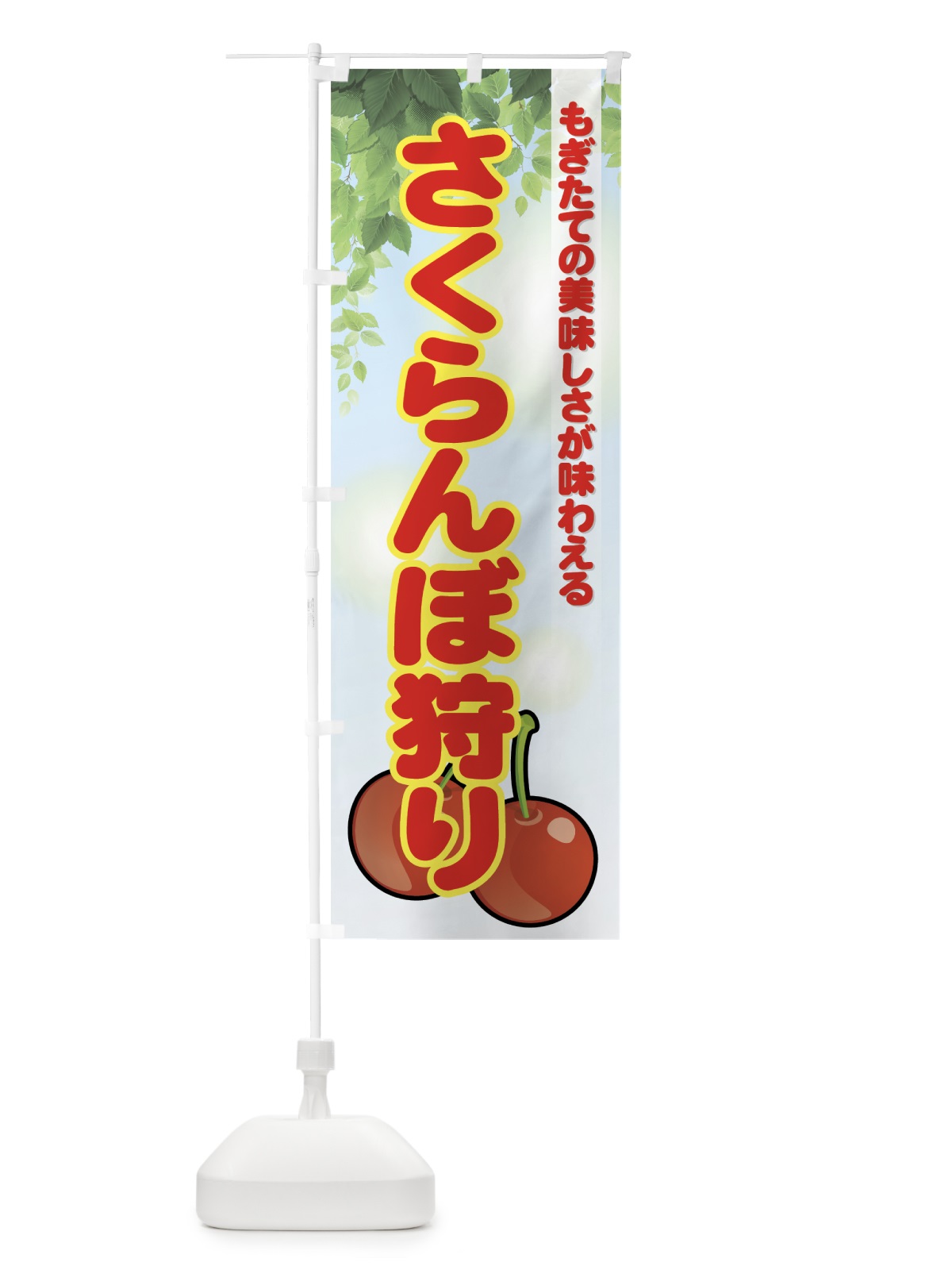 のぼり さくらんぼ狩り のぼり旗 72JH(デザイン【A】)