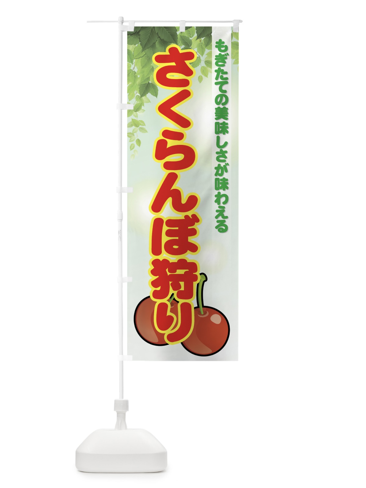 のぼり さくらんぼ狩り のぼり旗 72JH(デザイン【C】)