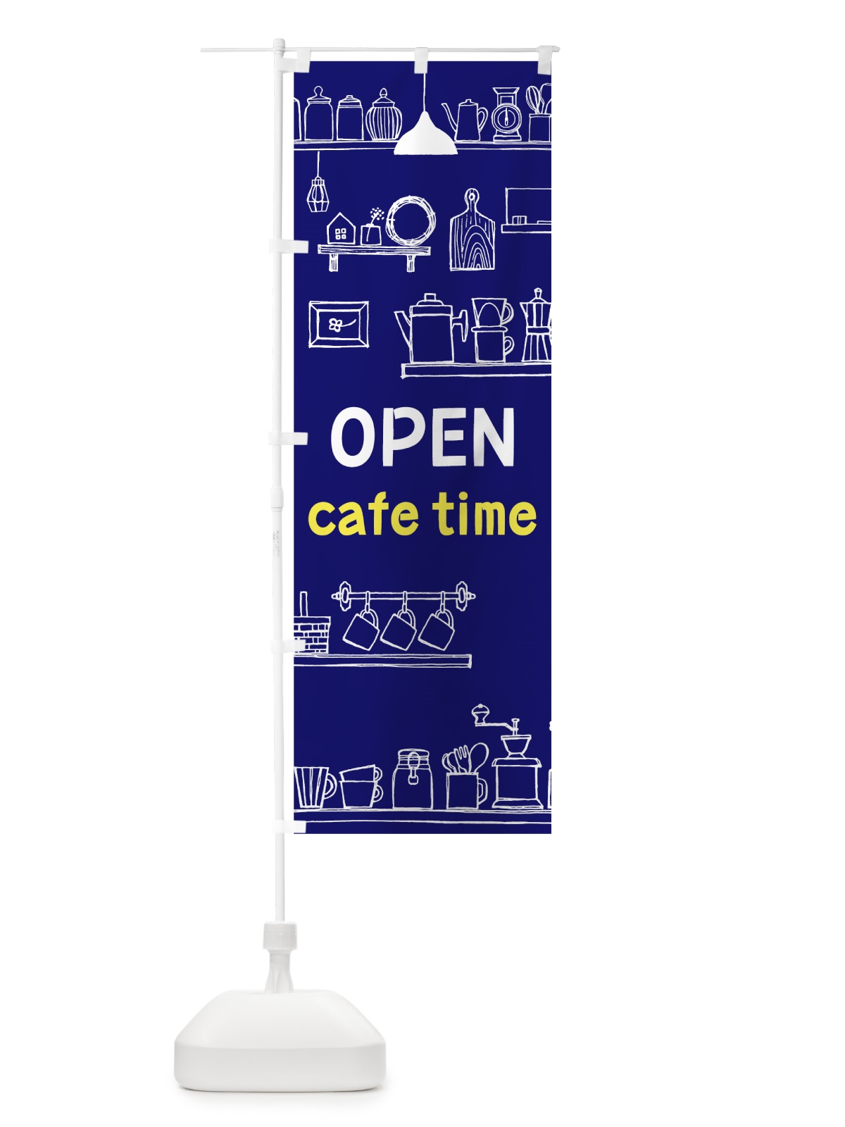 のぼり カフェタイム のぼり旗 78J0(デザイン【C】)