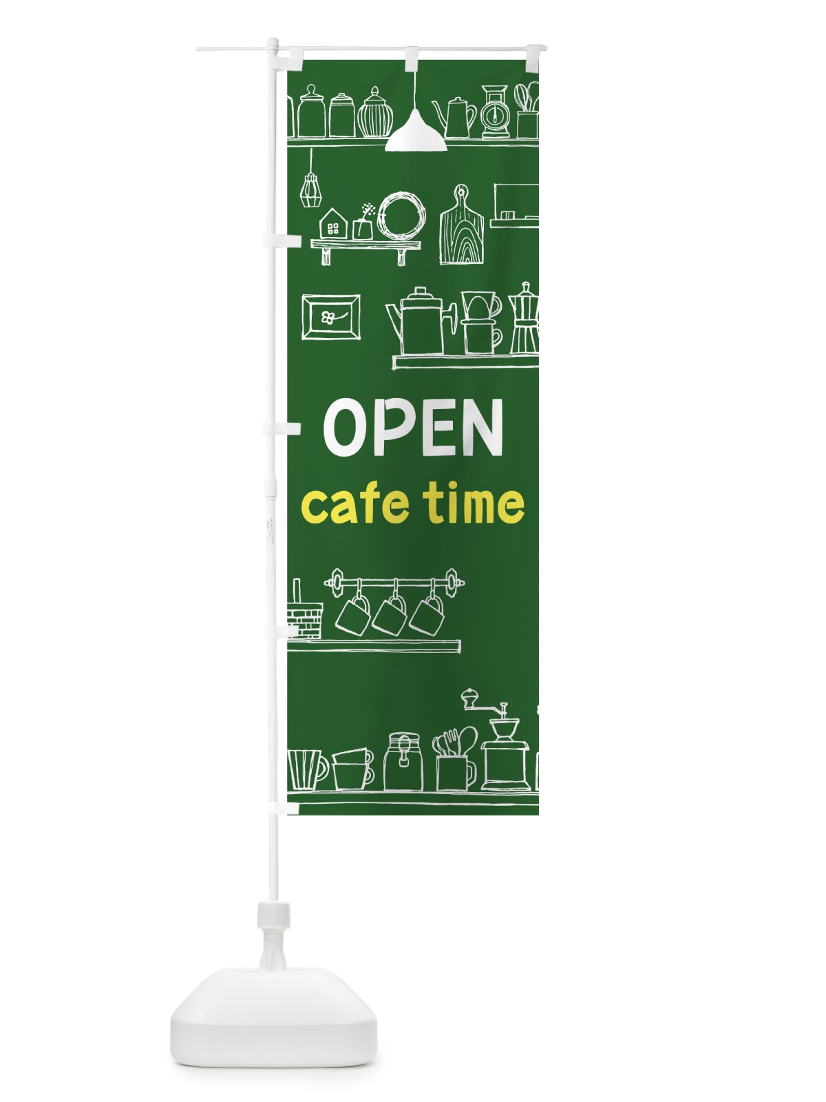のぼり カフェタイム のぼり旗 78J1(デザイン【C】)