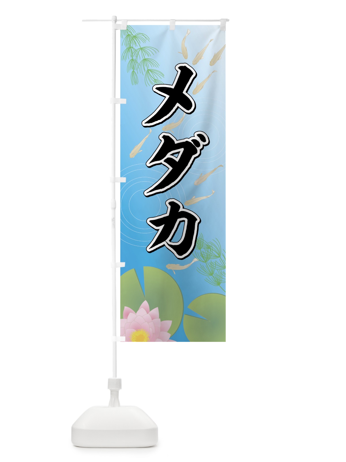 のぼり メダカ のぼり旗 7F6Y(デザイン【C】)