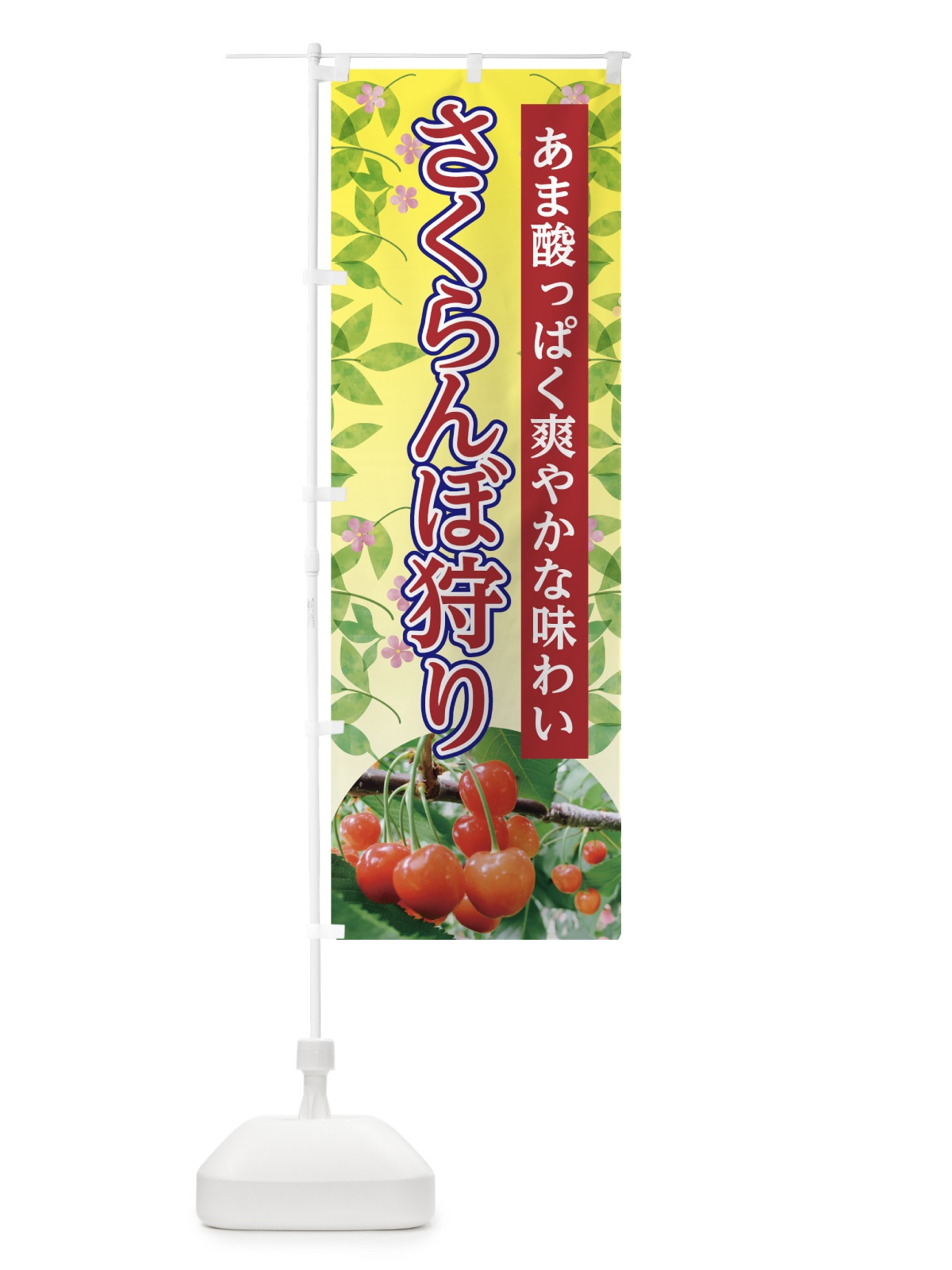 のぼり さくらんぼ狩り のぼり旗 7G40(デザイン【B】)