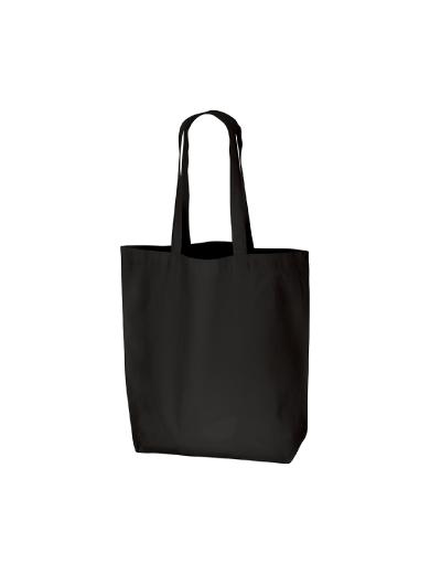 オーガニック厚手コットンバッグ（Ｌ）　ブラック JEKK
