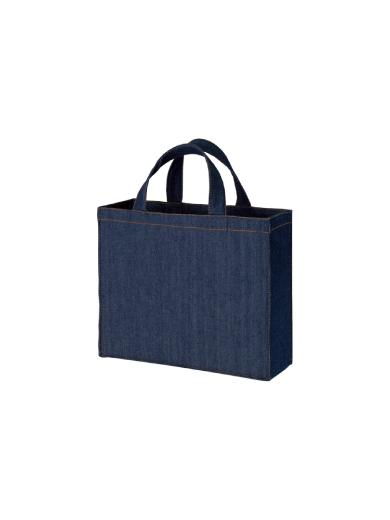 デニムライクカレッジトートワイド★シルク印刷のみ★　インディゴ JESA