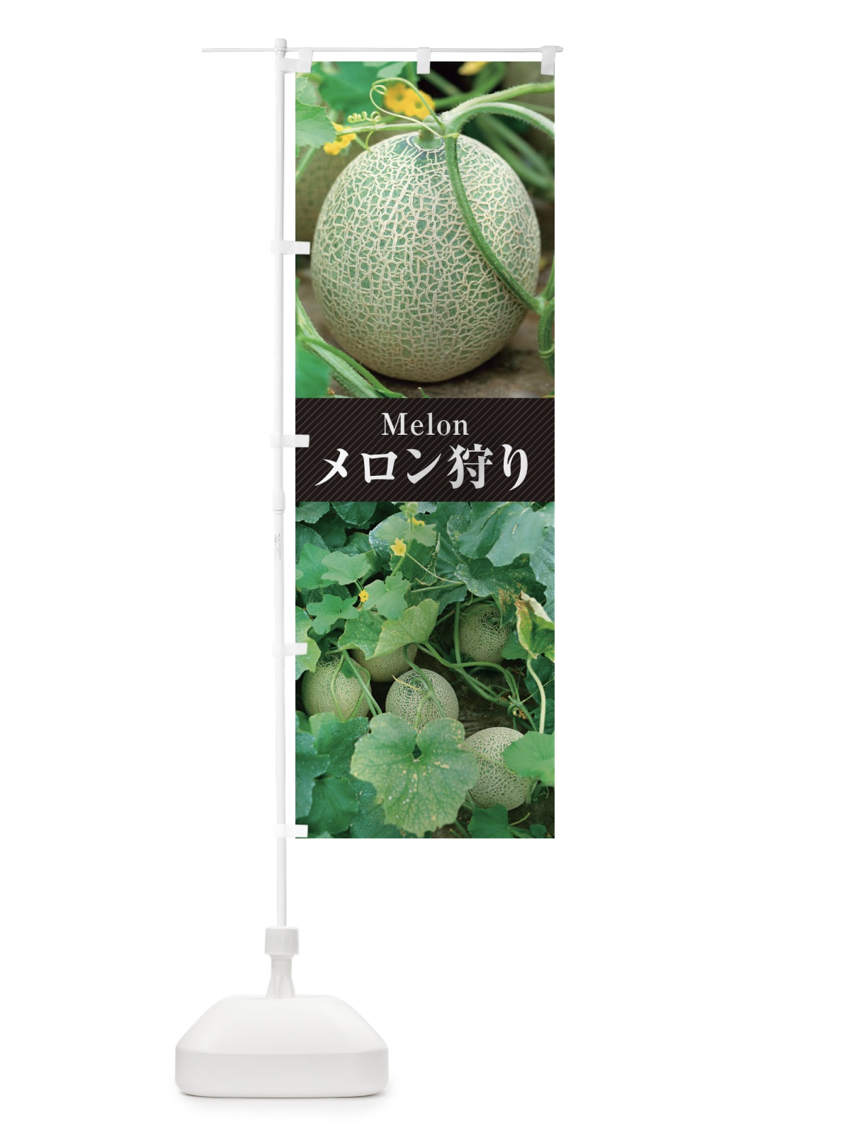 のぼり メロン狩り のぼり旗 E6PJ(デザイン【B】)
