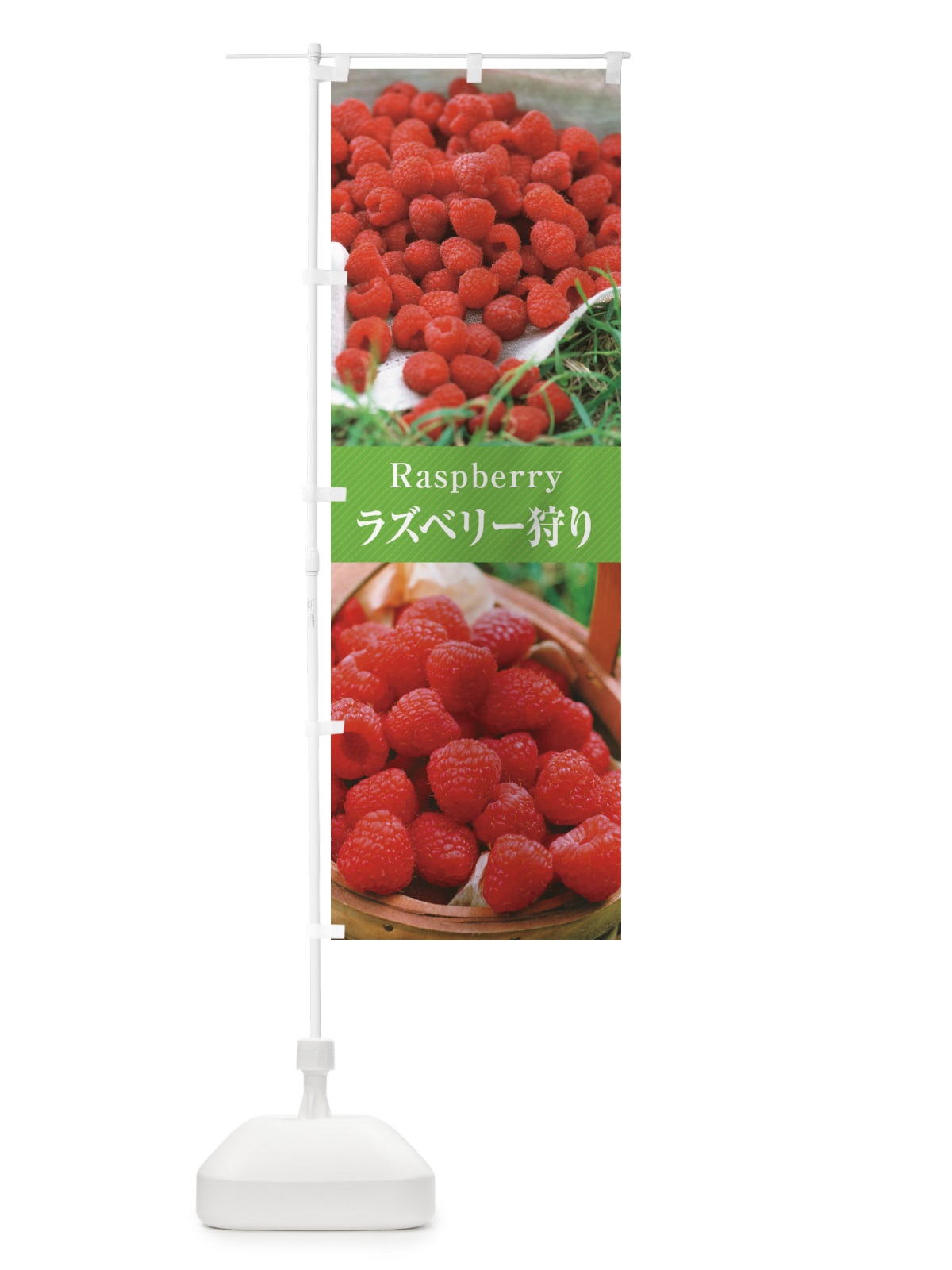 のぼり ラズベリー狩り のぼり旗 E6R2(デザイン【C】)