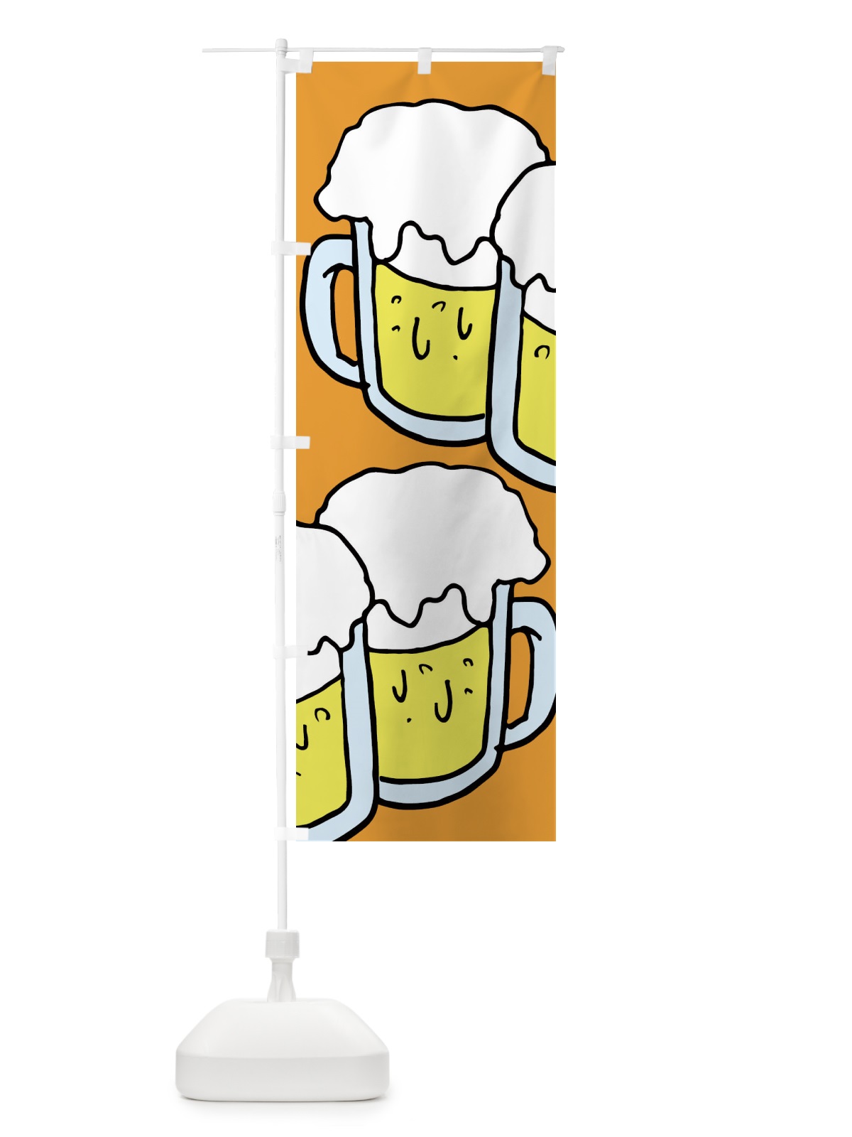 のぼり ビール・居酒屋 のぼり旗 E83G(デザイン【C】)