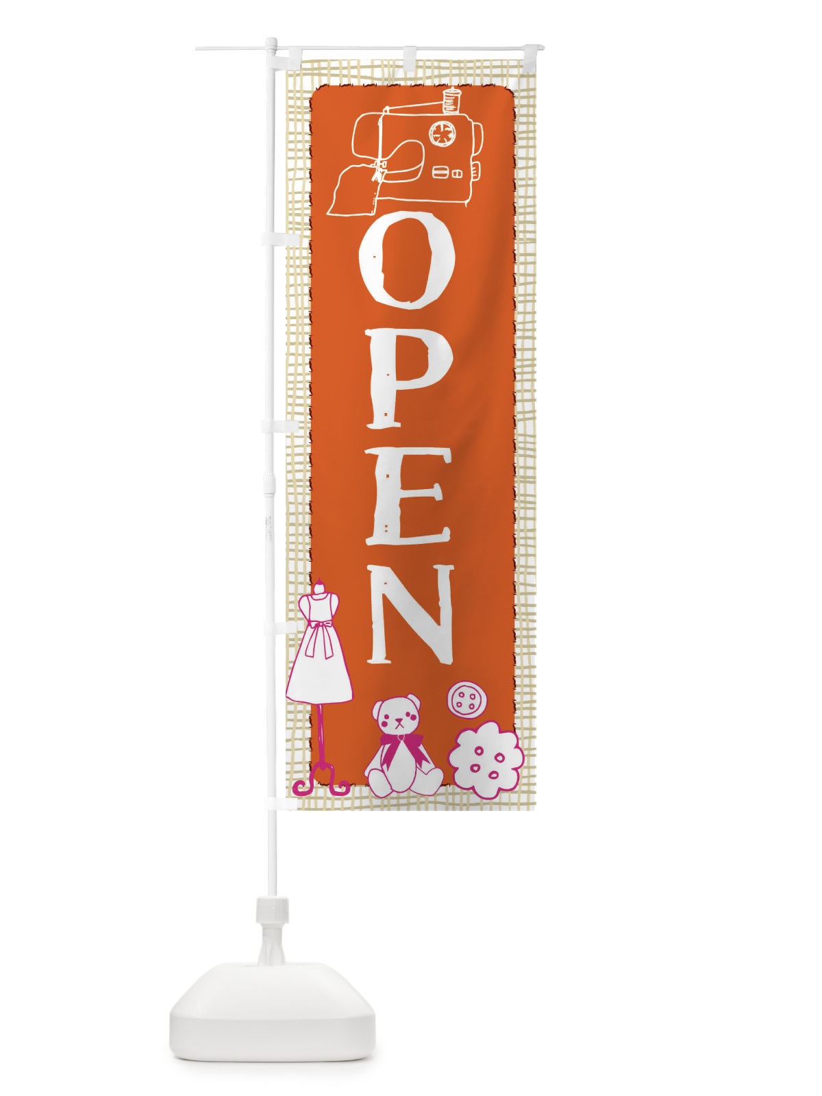 のぼり OPEN のぼり旗 EA0H(デザイン【B】)