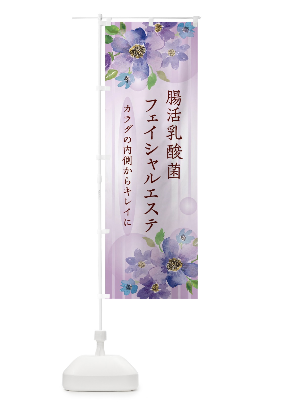 のぼり 腸活乳酸菌フェイシャルエステ のぼり旗 ER49(デザイン【A】)
