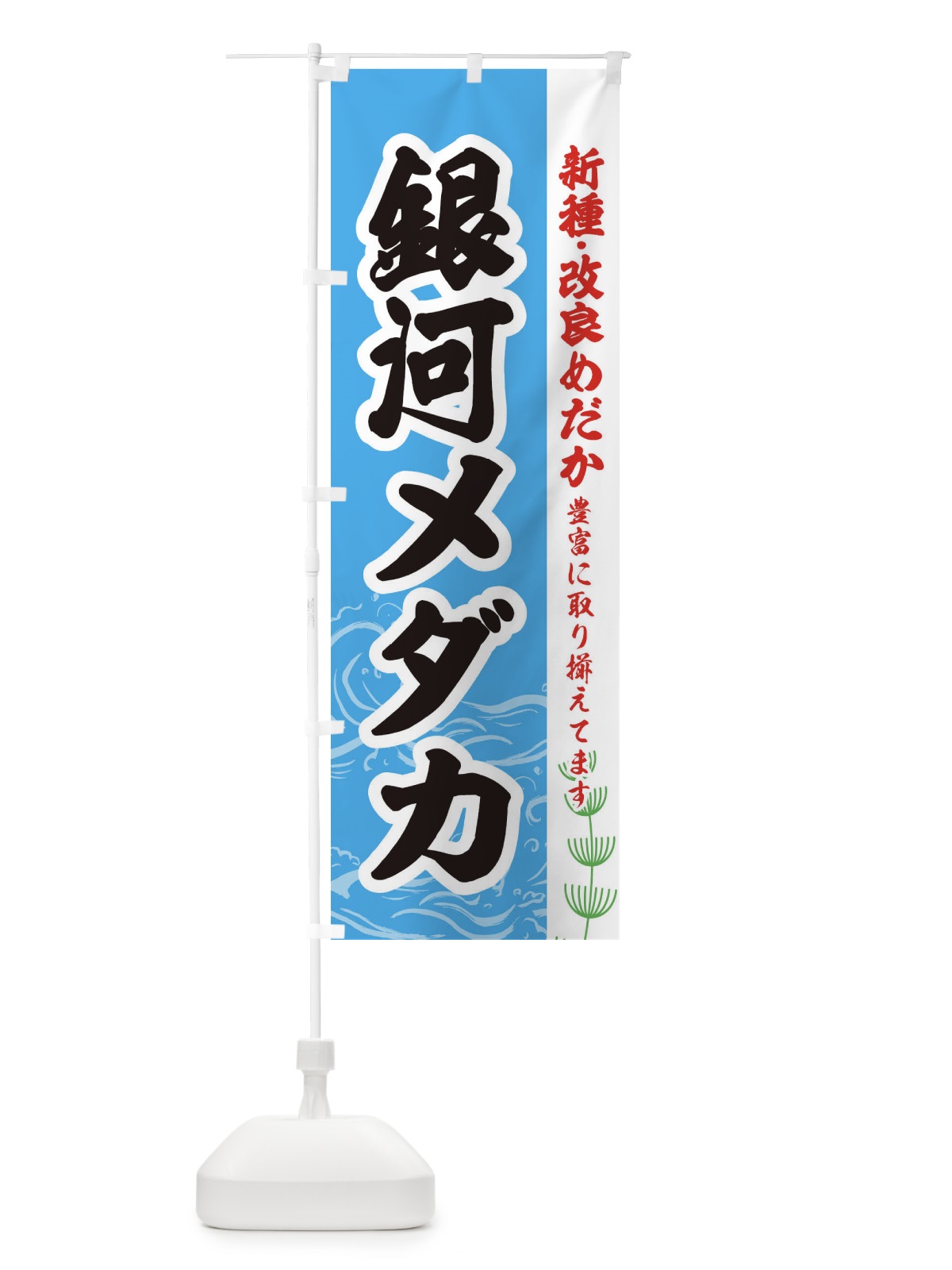 のぼり 銀河メダカ のぼり旗 EU81(デザイン【A】)