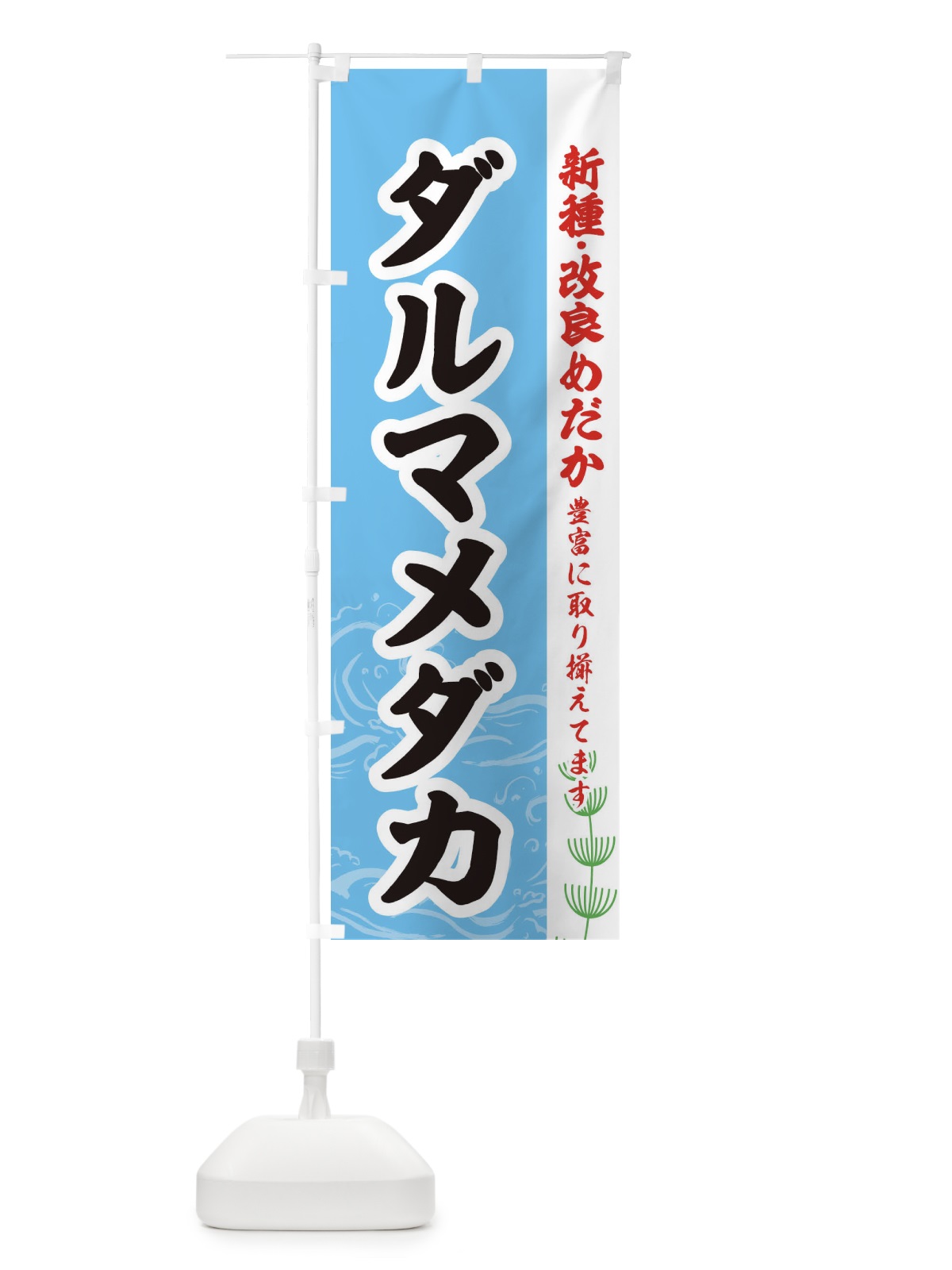 のぼり ダルマメダカ のぼり旗 EULN(デザイン【B】)