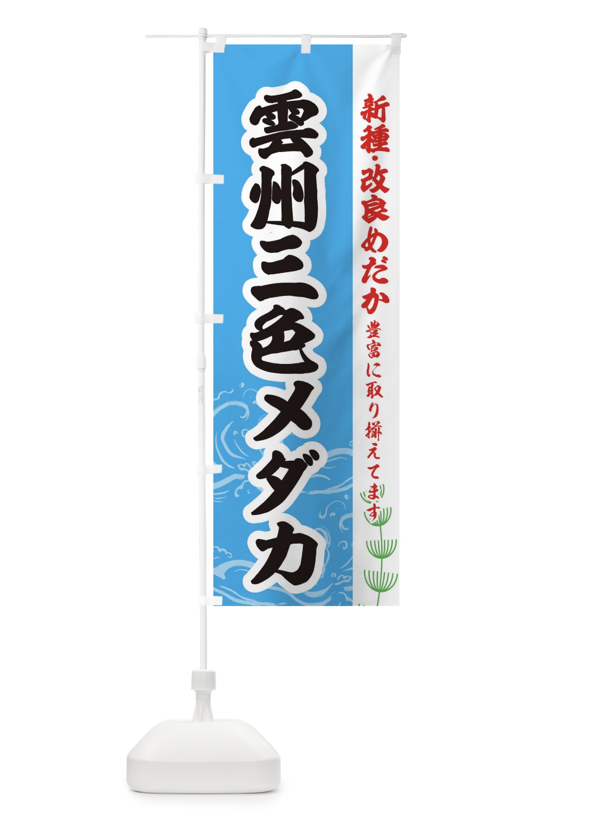のぼり 雲州三色メダカ のぼり旗 EUP0(デザイン【A】)