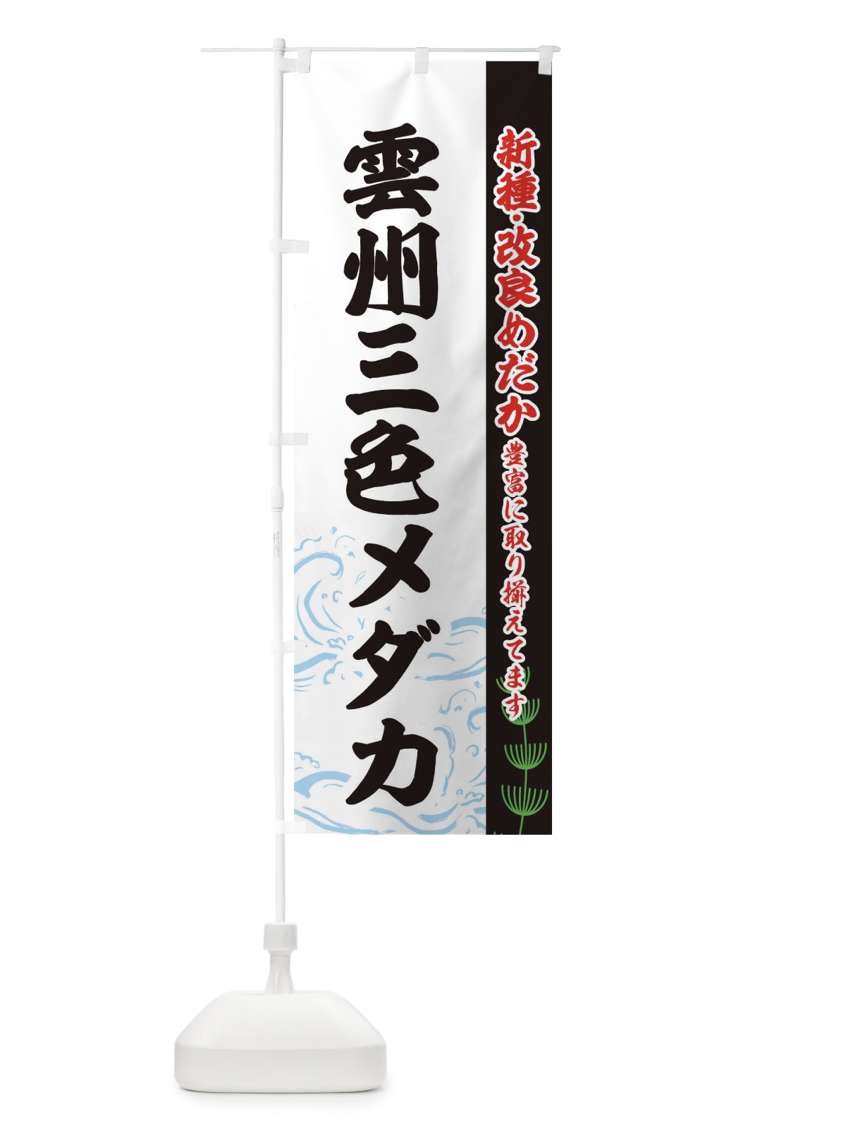 のぼり 雲州三色メダカ のぼり旗 EUP0(デザイン【C】)