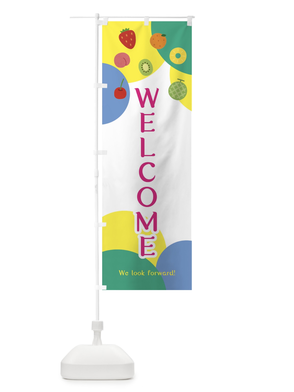のぼり WELCOME・くだもの・フルーツ のぼり旗 EXSW(デザイン【C】)