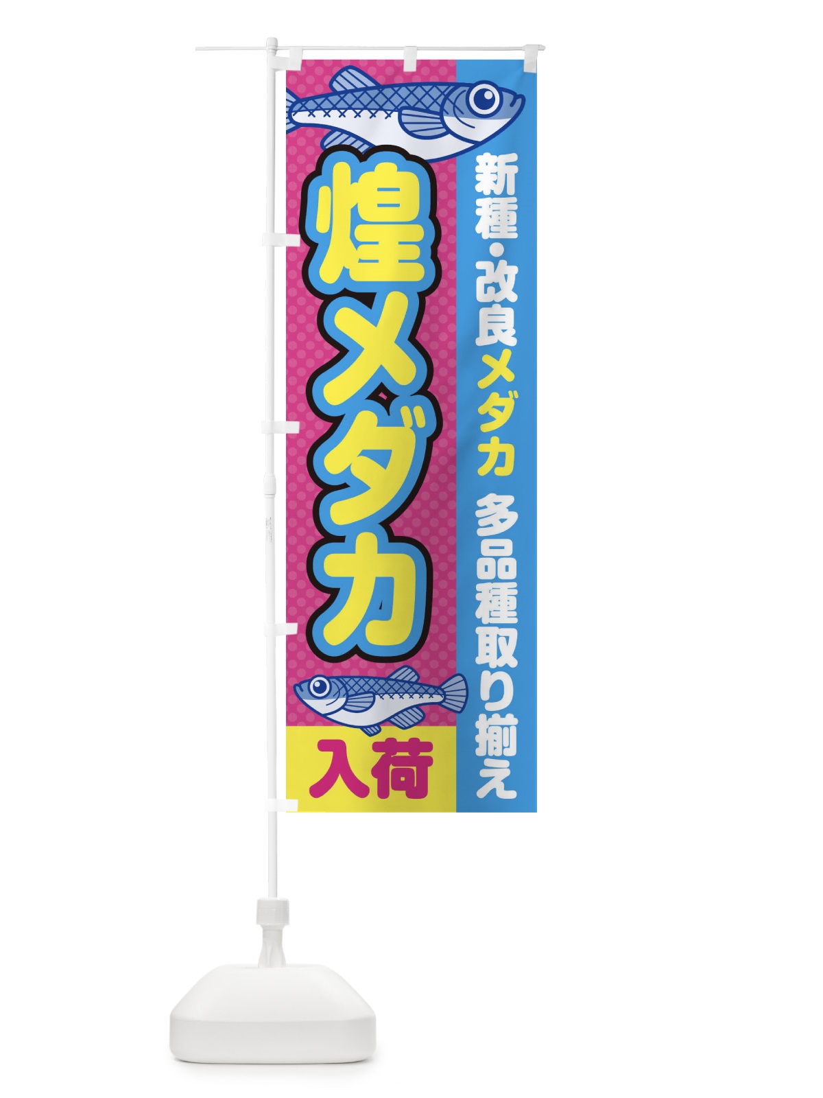 のぼり 煌メダカ／きらめき／入荷／新種・改良メダカ のぼり旗 EYX1(デザイン【B】)