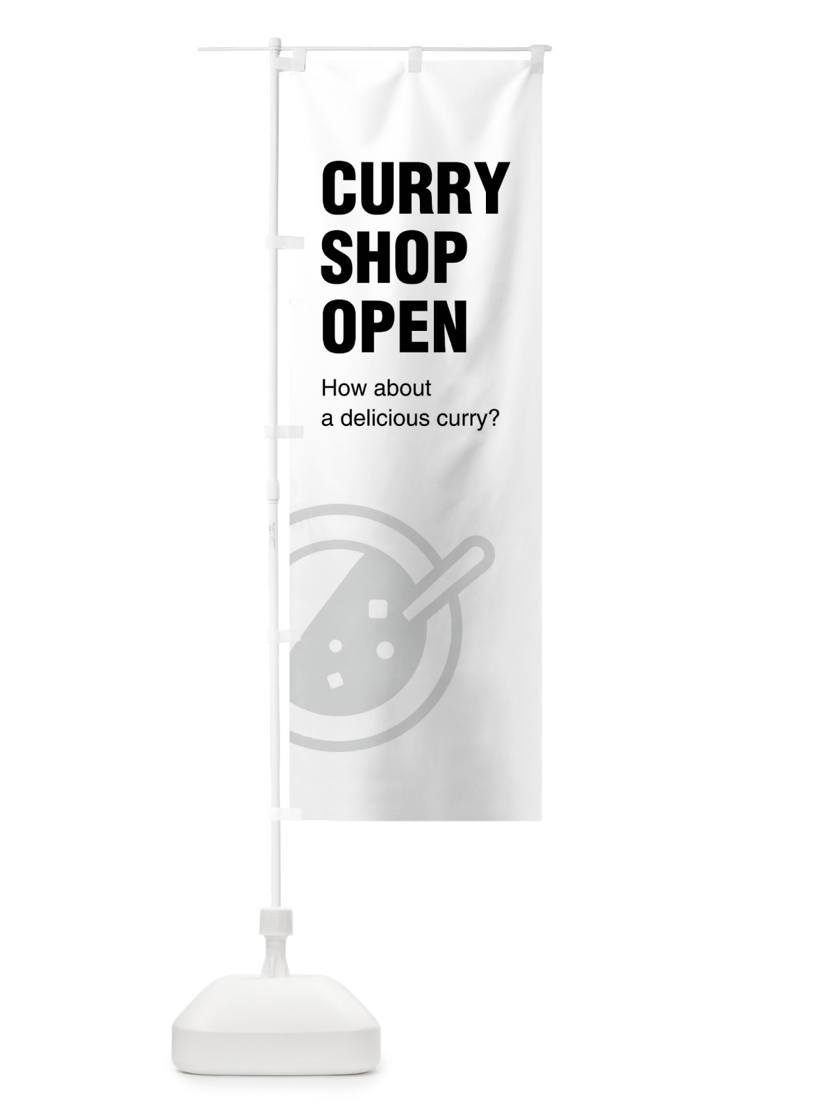 のぼり カレーショップ営業中・CURRYSHOPOPEN のぼり旗 FJ6A(デザイン【A】)