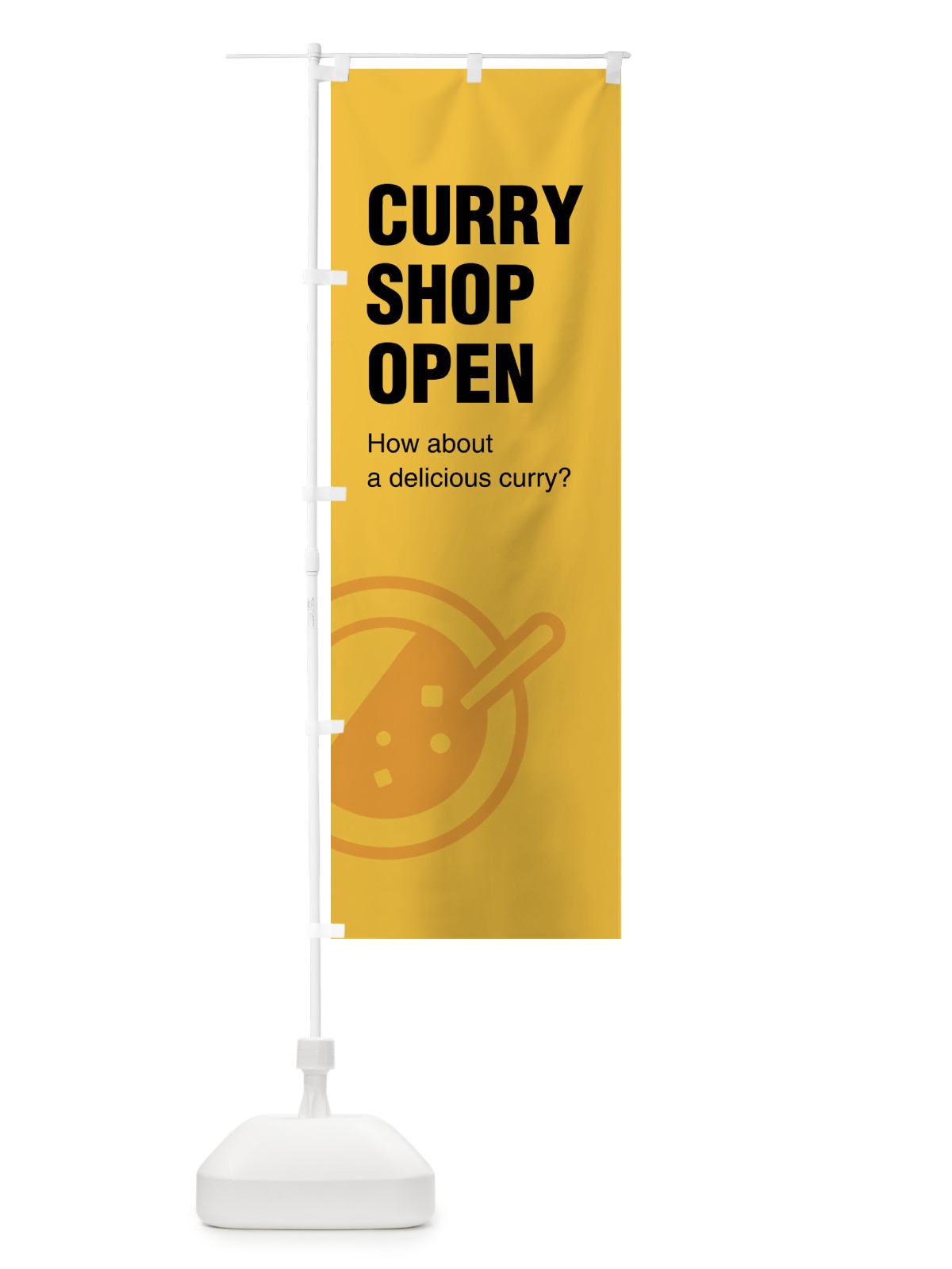 のぼり カレーショップ営業中・CURRYSHOPOPEN のぼり旗 FJ6A(デザイン【B】)
