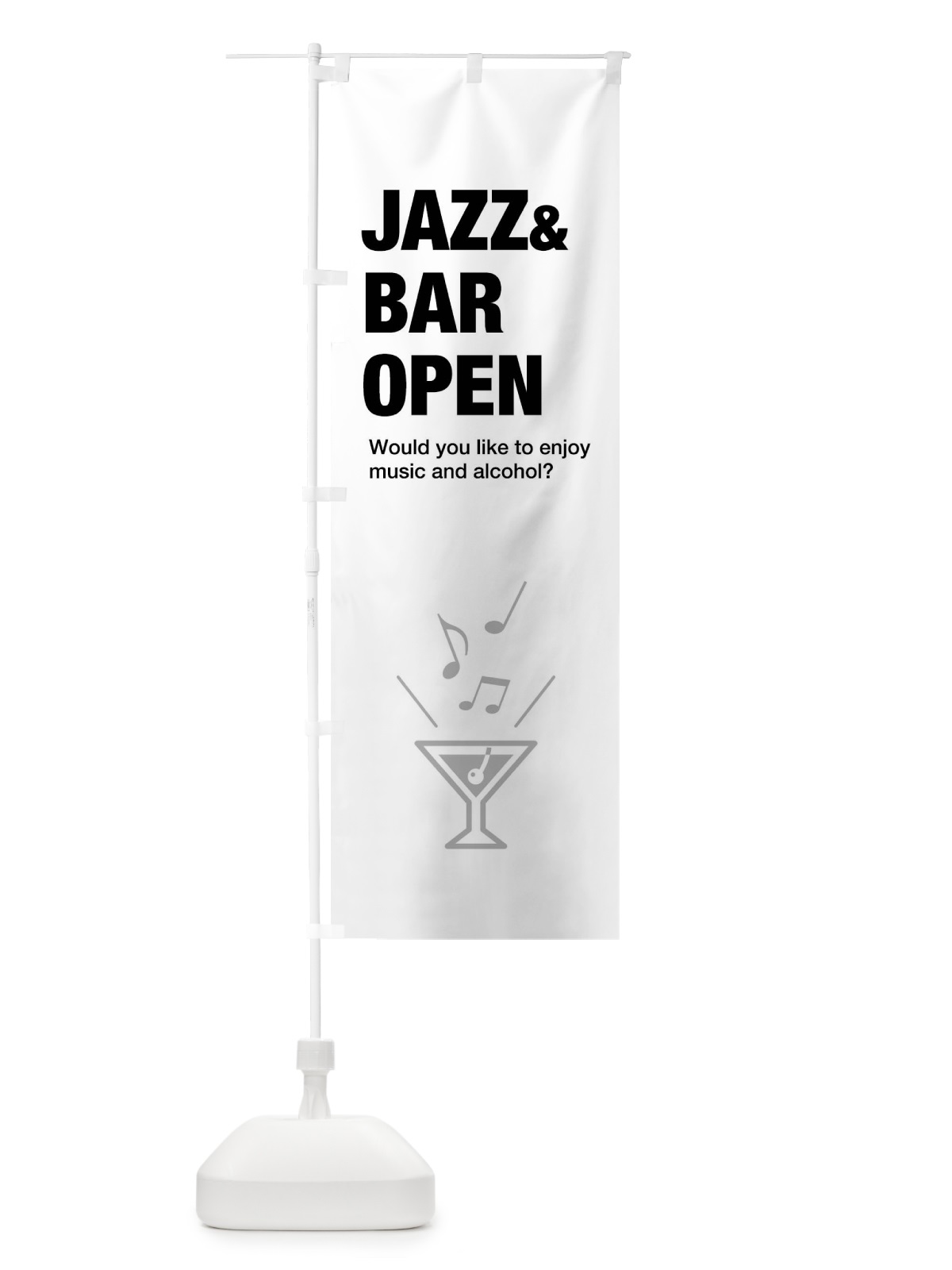 のぼり JAZZ＆BAR・ジャズ＆バー のぼり旗 FNCP(デザイン【A】)
